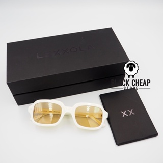 พร้อมส่ง (ของแท้ 100%) Lexxola Jordy แว่นกันแดด สีขาว / เลนส์เหลือง