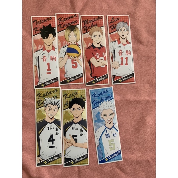 good-haikyuu-ของสะสมไฮคิว-สติ๊กเกอร์-ที่คั่น-การ์ด