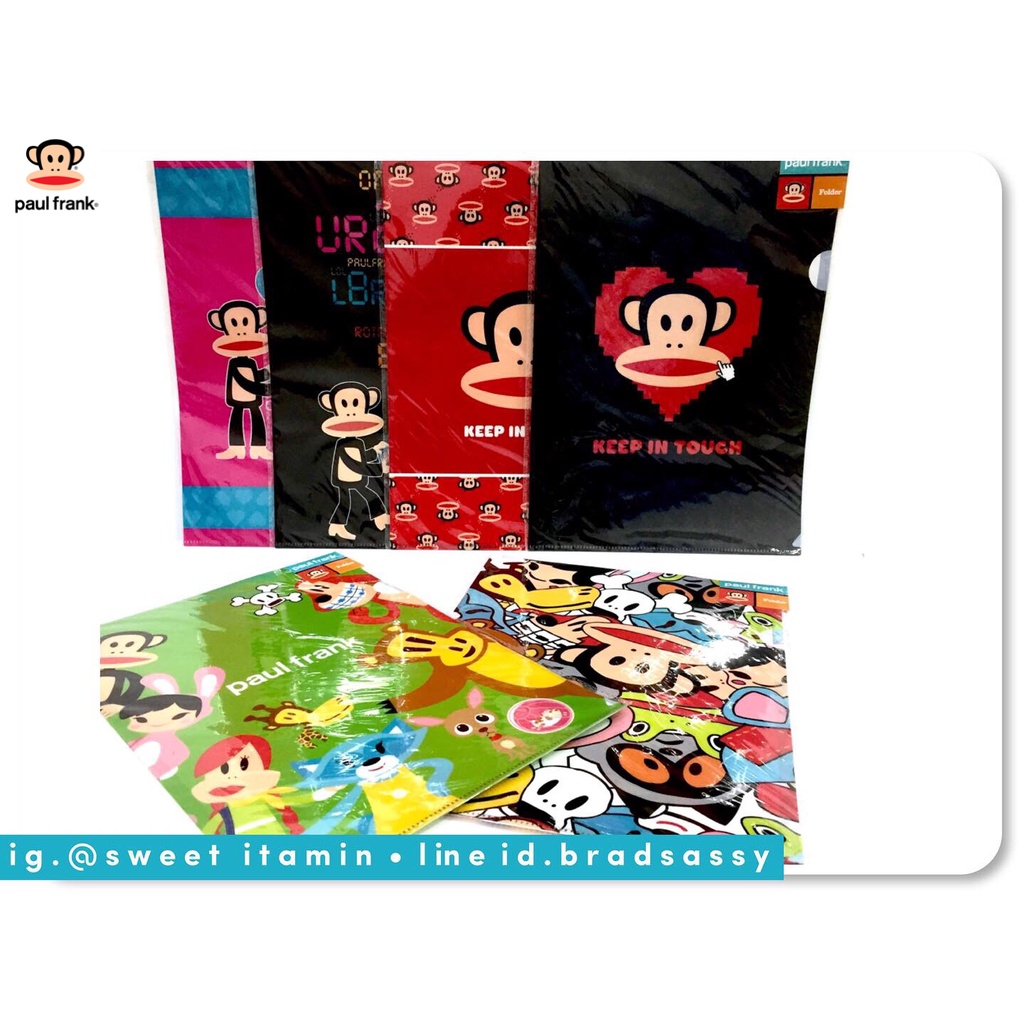 แฟ้มเก็บเอกสารน่ารักๆ-จาก-paul-frank-สินค้าใหม่-ของแท้-100-จาก-shop-paul-frank-คะ