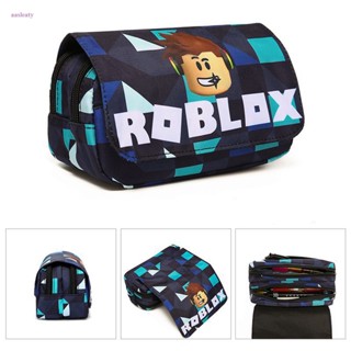 Aasleaty ใหม่ Roblox กระเป๋าดินสอ องค์ประกอบโลกเสมือนจริง และกล่องเครื่องเขียน นักเรียนมัธยมต้น