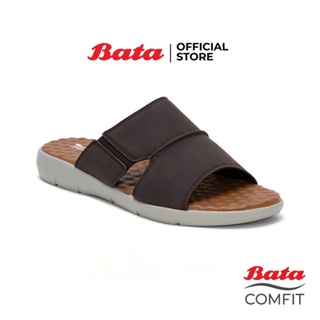 Bata บาจา Comfit รองเท้าลำลองเพื่อสุขภาพ แบบสวม ใส่ง่าย รองรับน้ำหนักเท้าได้ดี สำหรับผู้ชาย รุ่น Comfty สีน้ำตาล 8614213