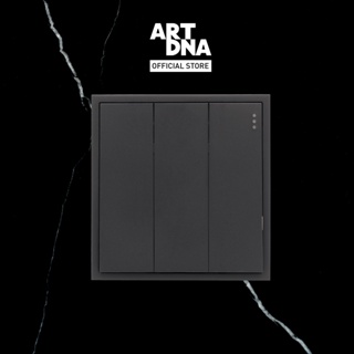 ART DNA รุ่น D3 Series Switch 3 Gang สีดำ design switch สวิตซ์ไฟโมเดิร์น สวิตซ์ไฟสวยๆ ปลั๊กไฟสวยๆ