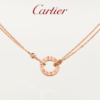 [พร้อมส่ง] Cartier LOVE Series สร้อยคอเพชร สีโรสโกลด์ สีขาว ทอง