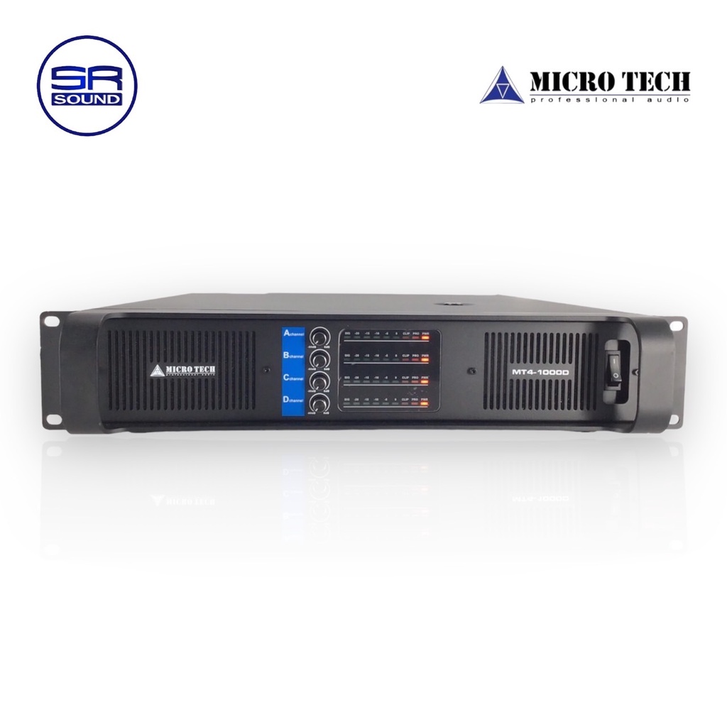 ฟรีค่าส่ง MICROTECH MT4-1000D เพาเวอร์แอมป์ 4CH MT41000D MT4 1000D ...