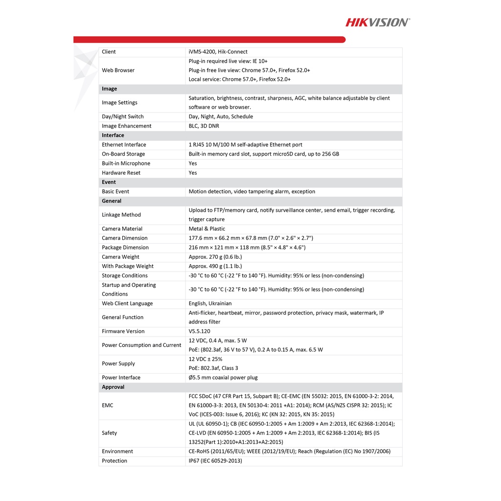 hikvision-กล้องวงจรปิด-ip-2-ล้านพิกเซล-รุ่น-ds-2cd1023g0-iuf-2-8-mm-บันทึกภาพและเสียง