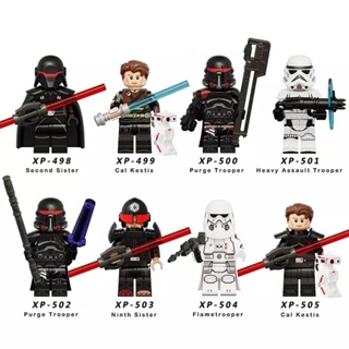 ของเล่นตัวต่อฟิกเกอร์ Space Wars Flame Cal Kestis Heavy Assault Trooper Second Sister ขนาดเล็ก สําหรับเด็ก