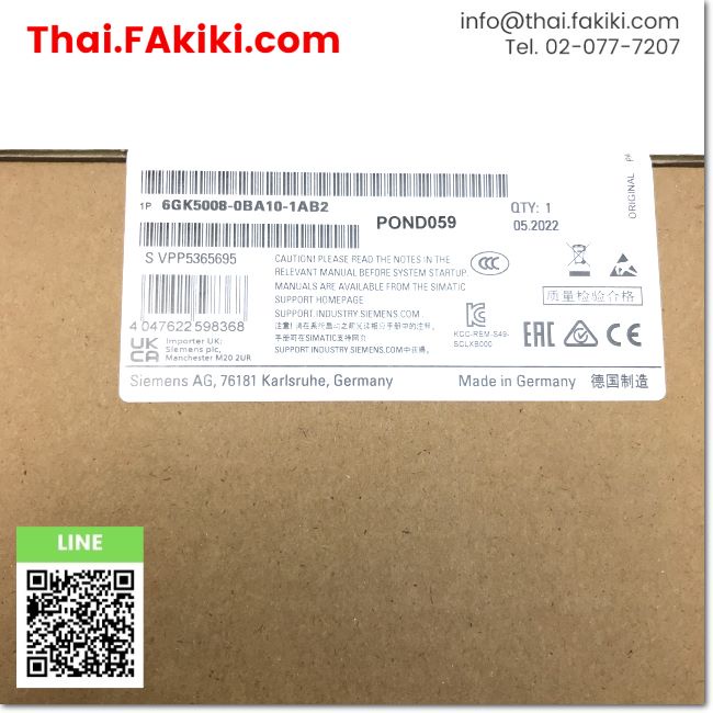 พร้อมส่ง-a-unused-6gk5008-0ba10-1ab2-electrical-switch-module-โมดูลสวิตช์ไฟฟ้า-สเปค-siemens-66-005-484