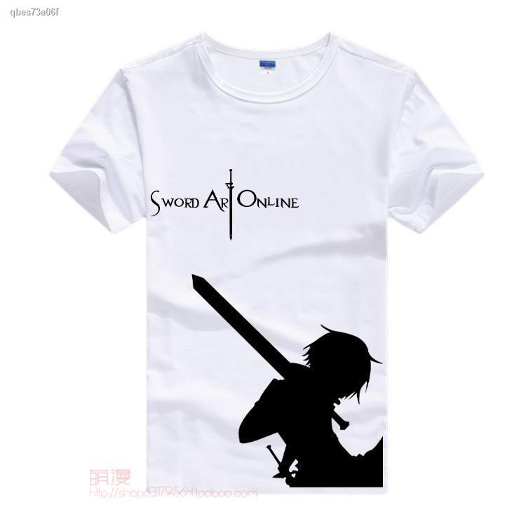 hot-เสื้อผ้าอนิเมะ-gt-sword-art-online-เสื้อยืดแขนสั้น-anime-peripheral-clothes-kirito-asuna-sao-art-online-sword-05