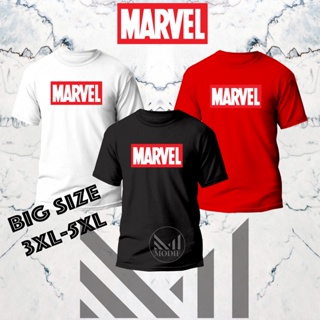 Big Size Marvel T-shirt | plus Size baju t-shirt (3xl-5xl)" 100% Cotton Unisex Round Neck short sleeve Size  t shir_01