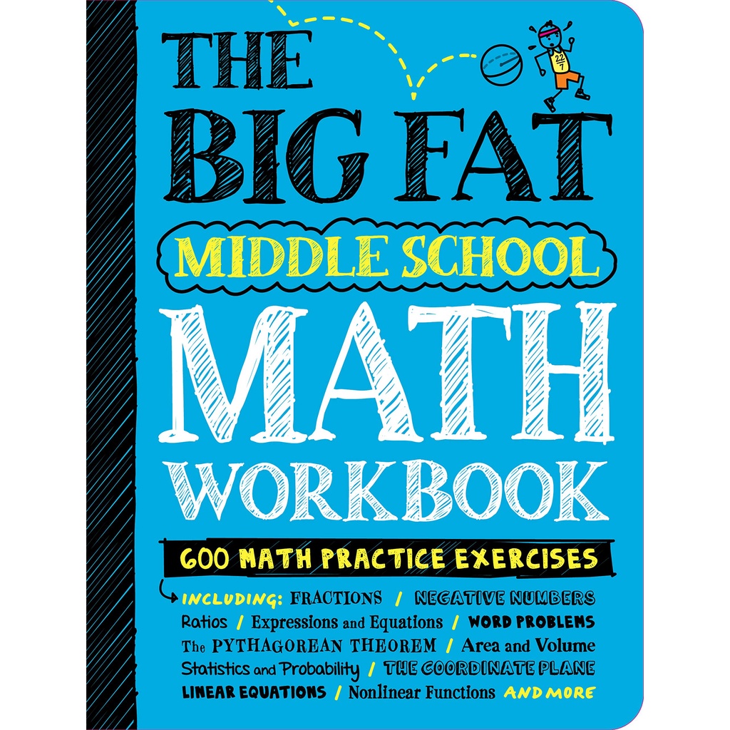 asia-books-หนังสือภาษาอังกฤษ-big-fat-middle-school-math-workbook-600-math-practice-exercises