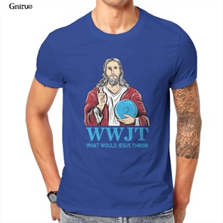 เสื้อยืด พิมพ์ลาย What Will Jesus Throw Disc Golf สไตล์ฮิปฮอป สําหรับผู้ชาย และผู้หญิง