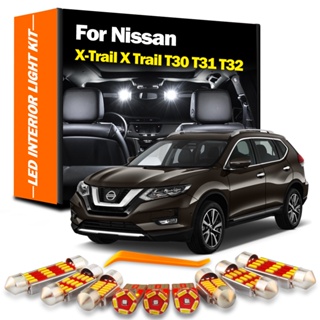 ชุดหลอดไฟ LED ภายในรถยนต์ สําหรับ Nissan X-Trail X Trail T30 T31 T32 2001-2020