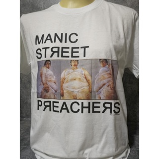 เสื้อยืดเสื้อวงนำเข้า Manic Street Preachers The Holy Bible Alternative Rock Grunge Pulp Blur Suede Oasis Style Vit_57