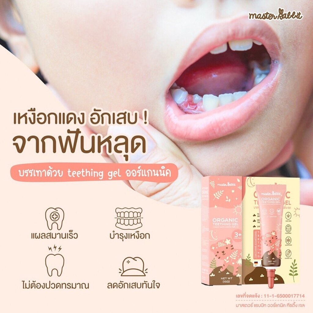 master-rabbit-มาสเตอร์-แรบบิท-teeting-gel-เจลแก้ปวดเหงือกเด็กฟันขึ้น-แผลร้อนใน-แผลในปาก