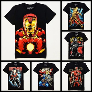 Chest 34-50 Inches Marvel T-Shirt Ironman Thor DeadPool From Black Timber._01