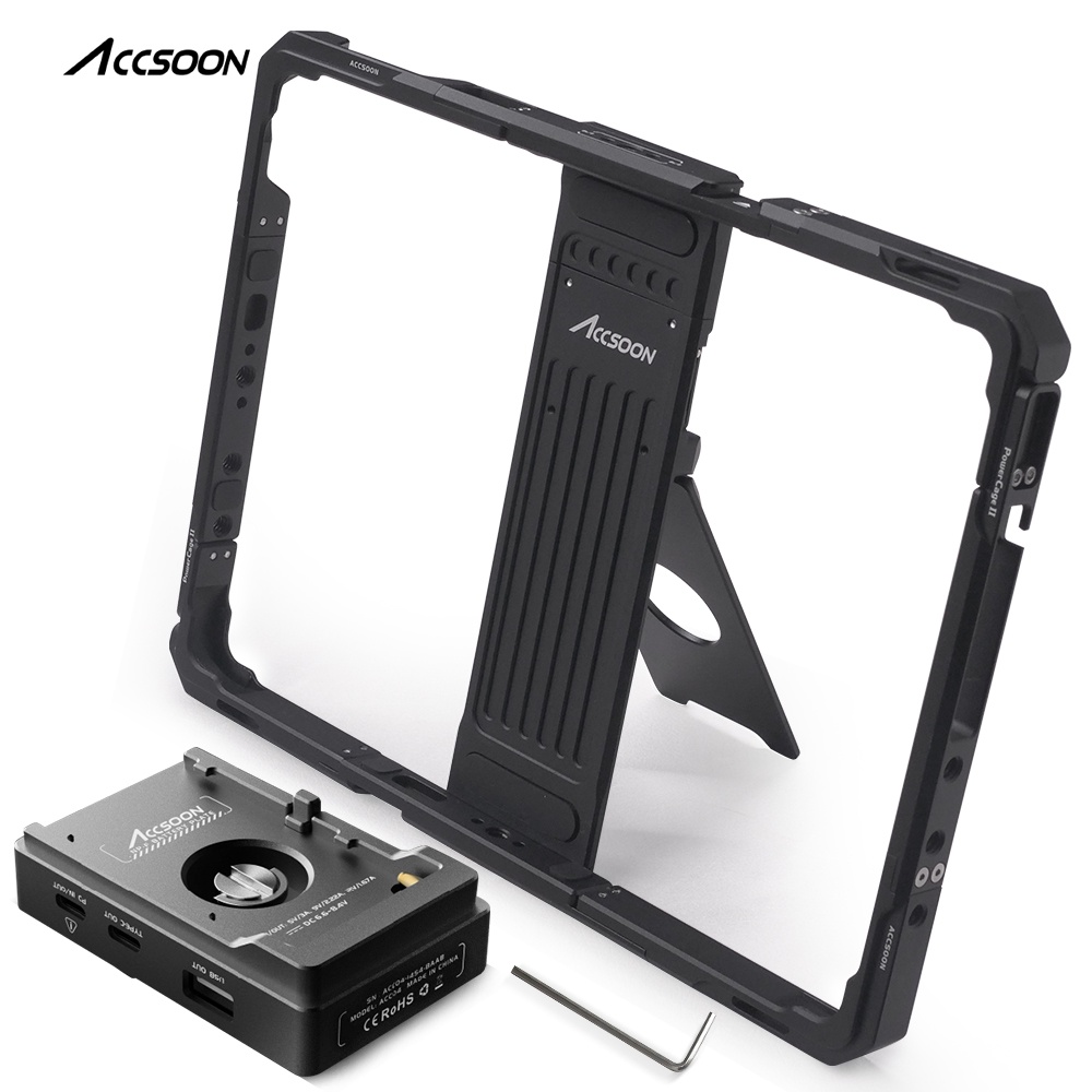 ACCSOON CEPC-04 PowerCage Pro II – Power Cage For IPad Pro 12.9" (Gen 3,4,5,6) – Open Box - View #3