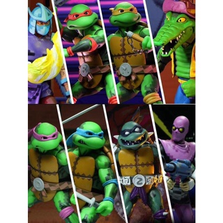 [Pre-sale] NECA Teenage Mutant Ninja Turtles Game Edition Schneider Crocodile Man Bigfoot มือหนึ่งของแท้