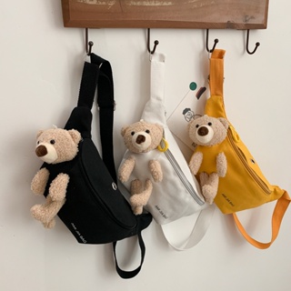 ภาพขนาดย่อของสินค้าBKK MING กระเป๋าคาดอกคาดเอว น้องหมี มาใหม่ วัยรุ่นกำลังฮิต สวยมากๆ BB00182