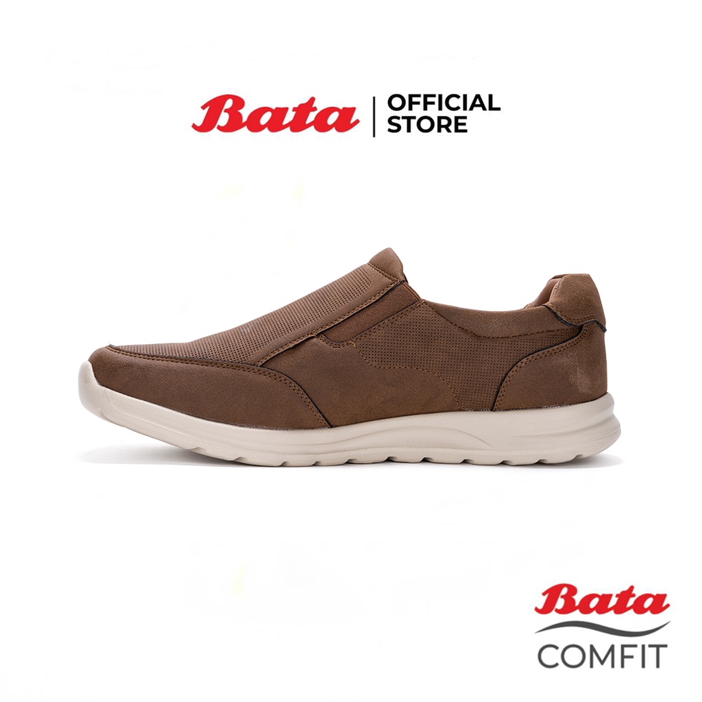 bata-comfit-บาจา-คอมฟิต-รองเท้าสลิปออน-แบบสวม-เพื่อสุขภาพรองรับน้ำหนักเท้า-สำหรับผู้ชาย-รุ่น-doct-สีน้ำตาล-8514071