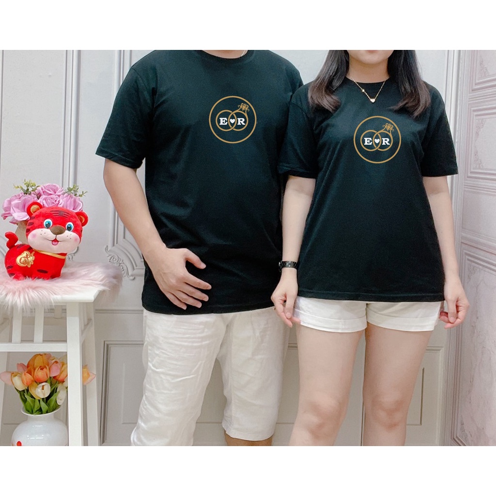 s-5xl-ผ้าฝ้าย-100-lt-ขอชื่อ-insial-name-couple-ring-เสื้อยืด-couple-ring-เสื้อยืด-couple-เสื้อยืด-couple-romantic