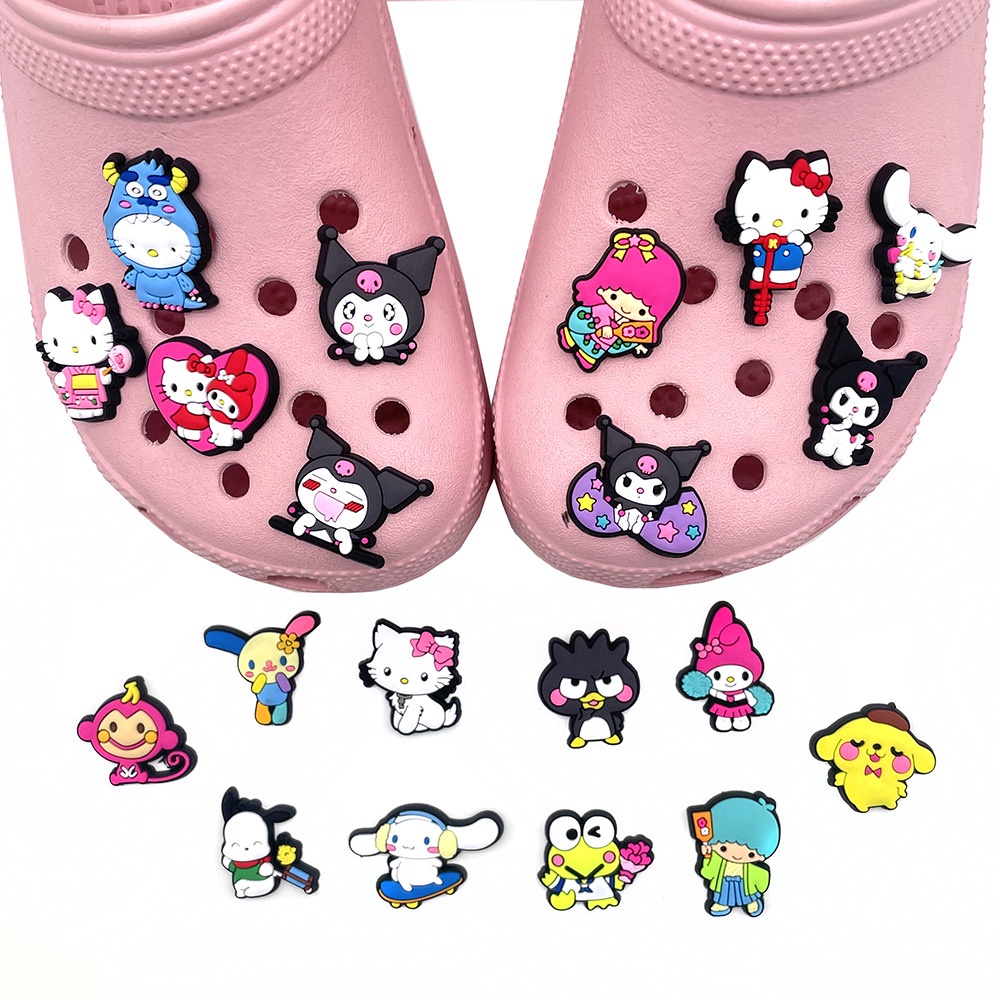 kuromi-penguin-croc-jibbits-gemini-my-melody-jibits-charm-pin-cute-hello-kitty-sanrio-jibitz-สําหรับผู้ชาย-อุปกรณ์เสริมรองเท้า-จี้หมุดตกแต่ง