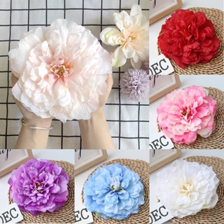 【AG】1Pc Artificial Flower Peony Flower Head Bride Bouquet Silk Artificial Peony Flowers for Wedding