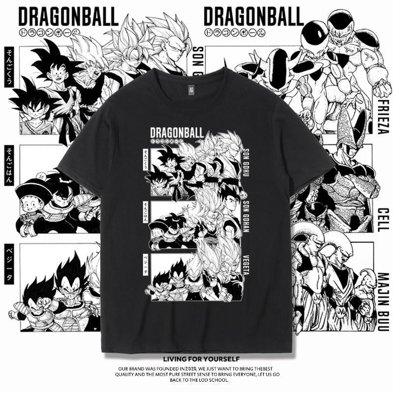 ผ้าฝ้ายแท้เสื้อยืดแขนสั้น-ผ้าฝ้ายแท้-พิมพ์ลายดราก้อนบอล-buo-freeza-vegeta-goku-super-saiyan-สําหรับผู้ชายs-4xl-05