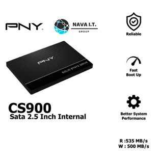 ⚡️ส่งด่วนใน1ชม.ทักแชท⚡️ PNY CS900 120GB 240GB 250GB 480GB 500GB Sata 2.5 Inch Internal รับประกัน 3 ปี