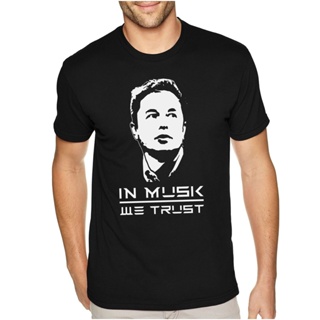[S-5XL]เสื้อยืดคอกลม พิมพ์ลายจรวดอวกาศ Xtrafly Apparel Mars Musk We Trust Elon สําหรับผู้ชาย_03
