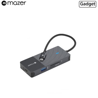 Mazer USB-C Multimedia Pro Hub 7-in-1 Black Edition อุปกรณ์เชื่อมต่อเกรดพรีเมี่ยม รองรับ อุปกรณ์อื่นๆที่รองรับ USB-C