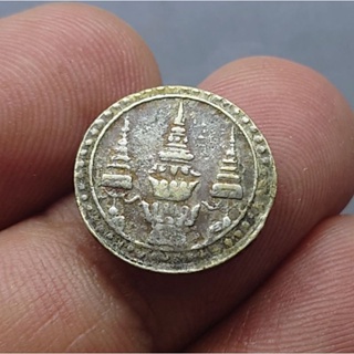 เหรียญเฟื้อง เนื้อเงิน แท้ 💯% ตราพระจุลมงกุฎ-พระแสงจักร ร5 พ.ศ. 2412 รัชกาลที่5 หายาก #เงินโบราณ #เหรียญโบราณ #ของสะสม