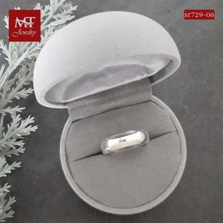 ภาพหน้าปกสินค้าMT แหวนเงินแท้ แบบเกลี้ยง หน้าโค้ง ขนาดหน้ากว้าง 6 มม. ไซส์: 51, 55, 56, 57 Solid 925 Sterling Silver Ring (sr729-06) MT Jewelry มณีธารา ซึ่งคุณอาจชอบราคาและรีวิวของสินค้านี้