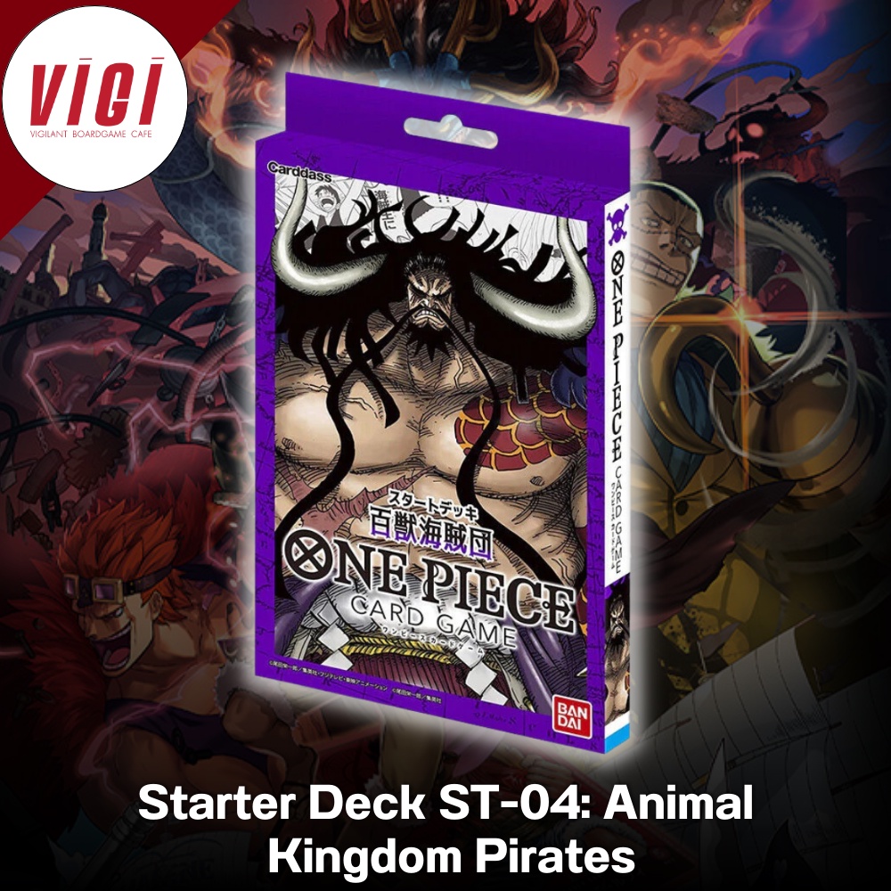 One Piece CCG Japanese One Piece Card Game Starter Deck ST-04: The Beasts  Pirates - Japanese Version New & Sealed New Sealed Card Game Deck