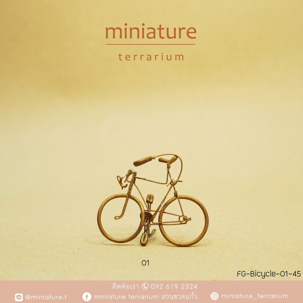 ภาพสินค้าจักรยานจิ๋ว แฮนด์เมด จักรยานจิ๋ว 5 สี จากร้าน miniature_terrarium บน Shopee ภาพที่ 4