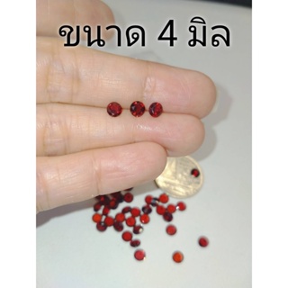 ภาพขนาดย่อของภาพหน้าปกสินค้า4 มิล พลอยโกเมน สีแดง Garnet กลม 4.0-6.1mm. เหมาะทำฝังพลอย แหวนพลอย จี้พลอย ต่างหูพลอย พลอยแท้ธรรมชาติ ราคาต่อเม็ด จากร้าน j.iris789jewelrydesign บน Shopee ภาพที่ 6