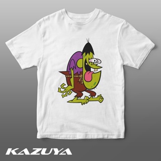 Flying Demon Girl T-shirt แขนสั้นcrew neckKazuya DV-0085 Powerpuff Girls เสื้อยืด ลายการ์ตูน The Gangreen GangS-XXX_05