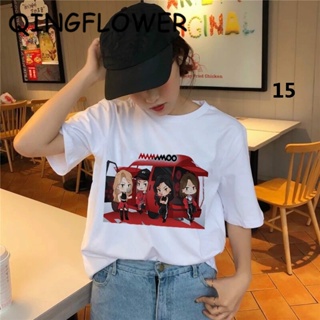 Mamamoo Round Neck Short sleeve T-shirt Women Lengan Panjang Muslimah Branded Cartoon Perempuan_11