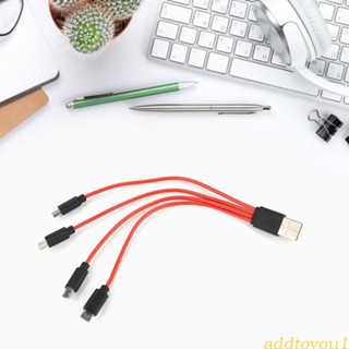 Aadt สายชาร์จ Micro USB 4 in 1 สําหรับ Android โทรศัพท์ แท็บเล็ต