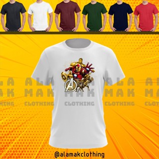  PROMOSI HEBAT  MARVEL STUDIO THE AVENGERS GOLD FAMILY CARTOON BAJU LELAKI PEREMPUAN T SHIRT!! 100% COTTON_01