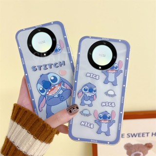 พร้อมส่ง ใหม่ เคสโทรศัพท์มือถือแบบนิ่ม ใส กันกระแทก ลายการ์ตูน Stitch น่ารัก แฟชั่น สําหรับ Huawei Honor X9a 5G X8a X7A X6 X8 X9 5G 4G X7 HonorX9a HonorX8a HONORX7a 2023