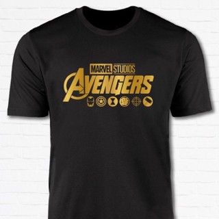 AVENGERS SUPERHERO Marvel Studios Logo Tshirt / Baju Unisex Tee 100% Cotton【Ready Stock】_01