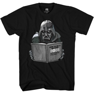 เสื้อยืดสีดำอินเทรนด์เสื้อยืด พิมพ์ลายกราฟฟิค Star Wars Darth Vader อินเทรนด์สําหรับผู้ชายS-4XL_05
