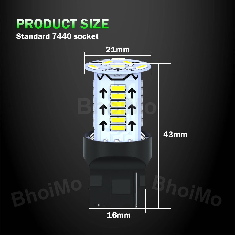 bhoimo-30smd-ไฟเบรก-ไฟเลี้ยว-ไฟสัญญาณ-ไฟเลี้ยว-ไฟเลี้ยว-ไฟจอดรถจักรยานยนต์-led-drl-1156-p21w-ba15s-t20-7440-4014-w21w-dc12v-สีแดง