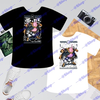 T-shirt Clothing Dragon Ball Majin Buu Back and Front Design Cotton (4 Size S, M, L, XL)เสื้อยืด_04