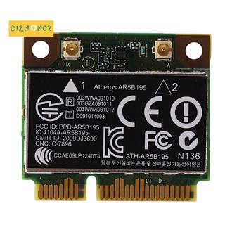 การ์ดไร้สาย AR9285 AR5B195 150M+BT3.0 Half Mini PCI-E SPS:593127-001 592775-001 สําหรับ 430 431 435 436 4530S