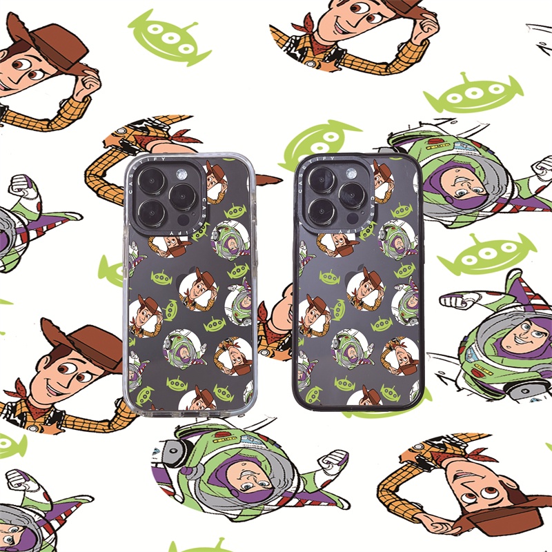 Casetify X DISNEY TOY STORY WOODY STICKER เคสอะคริลิค TPU แข็ง ขอบขาว
