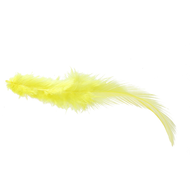 ขนนกย้อมสี-ขนาด-10-15-ซม-สีเหลือง-สําหรับตกแต่ง-จํานวน-50-ชิ้น