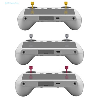 Dr.bei จอยสติ๊กควบคุมระยะไกล แบบพกพา สีพื้น สําหรับโดรน DJI MINI 3 Pro 2 ชิ้น