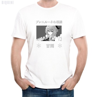 Genshin Impact T Shirts Women/Men 2022 Summer Graphic Tees Zhongli Klee Barbatos Ganyu Cute Printed Unisex Oversize_05