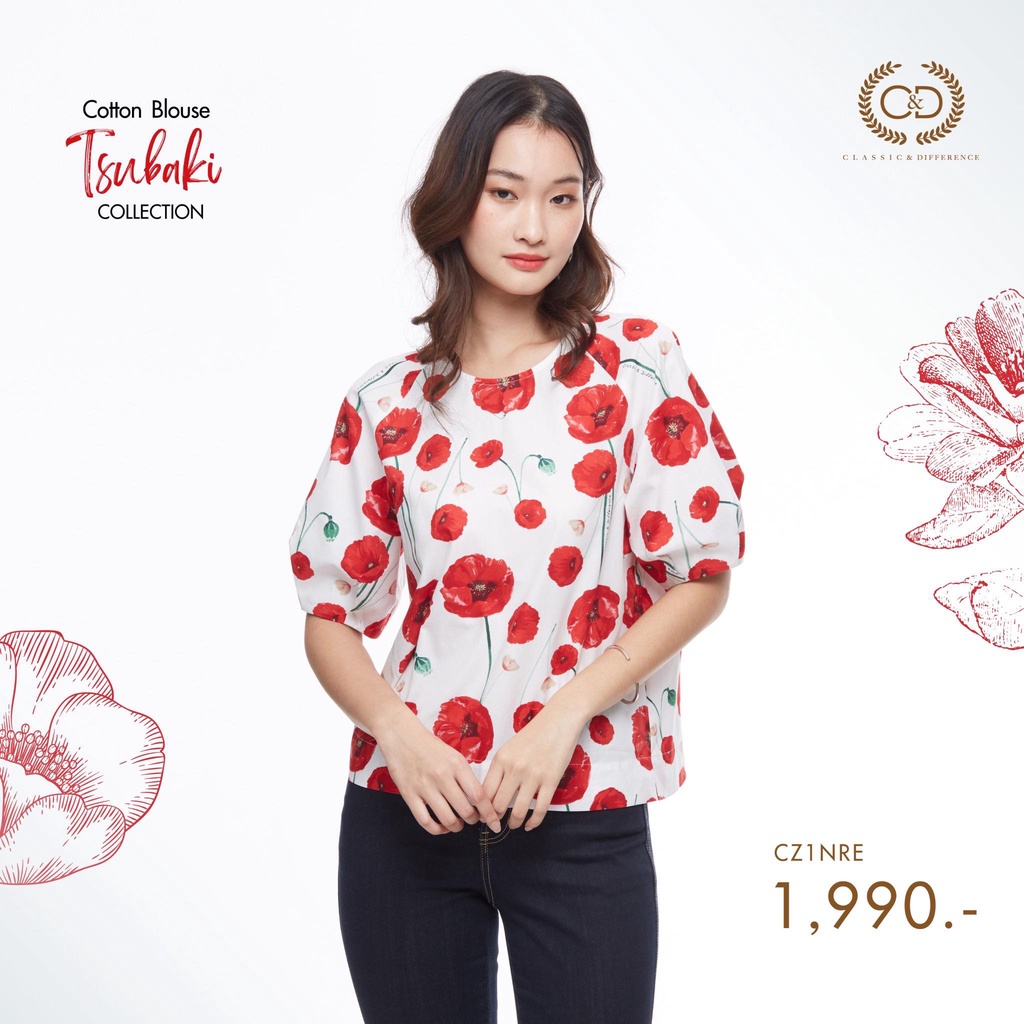 c-amp-d-เสื้อผู้หญิง-new-arrival-cotton-blouse-tsubaki-collection-คอลเลคชั่นดอกไม้จากประเทศญี่ปุ่น-cz1nre